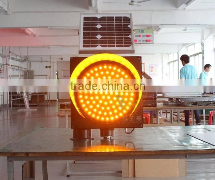 12 inch yellow flashing warning traffic safety road blinker solar traffic light on sale