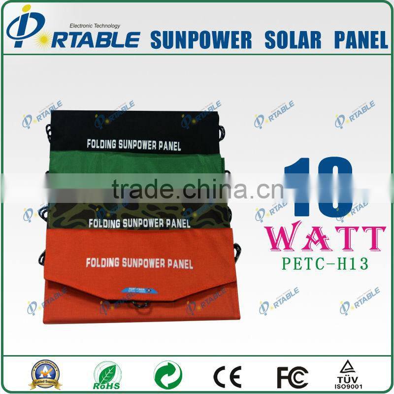 30W Sunpower High Efficient Folding Solar Panel Charger for Phones, Ipads, Battery, Laptop (PETC-H30)