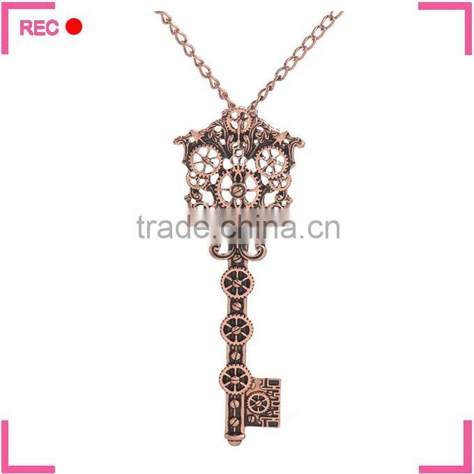 Fashionable new design necklace with key pendant, meaningful pendant necklace