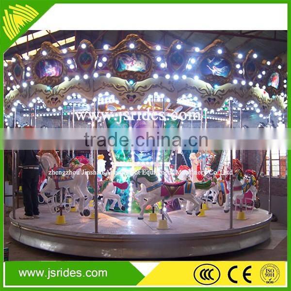 Popular children park ride carousel horse toy for kids ride