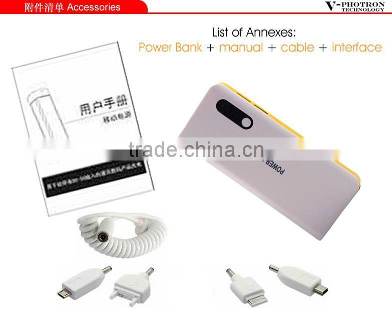 Manufactory wholesale mobile charger power bank 13000mah with full capacity