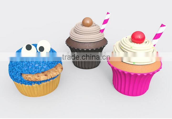 design mini silicone cake mould, cake mould, Attractive silicone cake cup mould