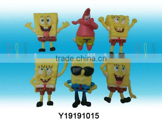 Plastic PVC Doll with Keychain Promotion Gift Small Toy Y19191009