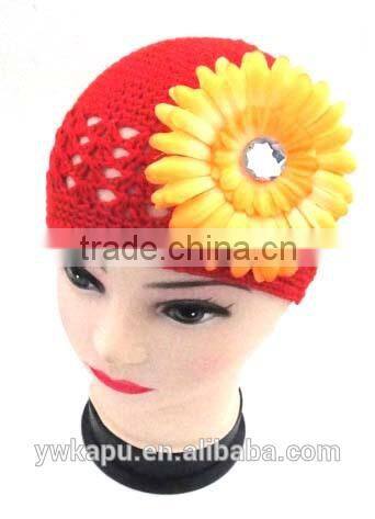 Multi colors kufi hat,crochet beret hats for girls
