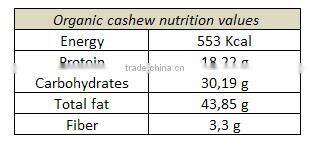 First Grade Organic Cashew