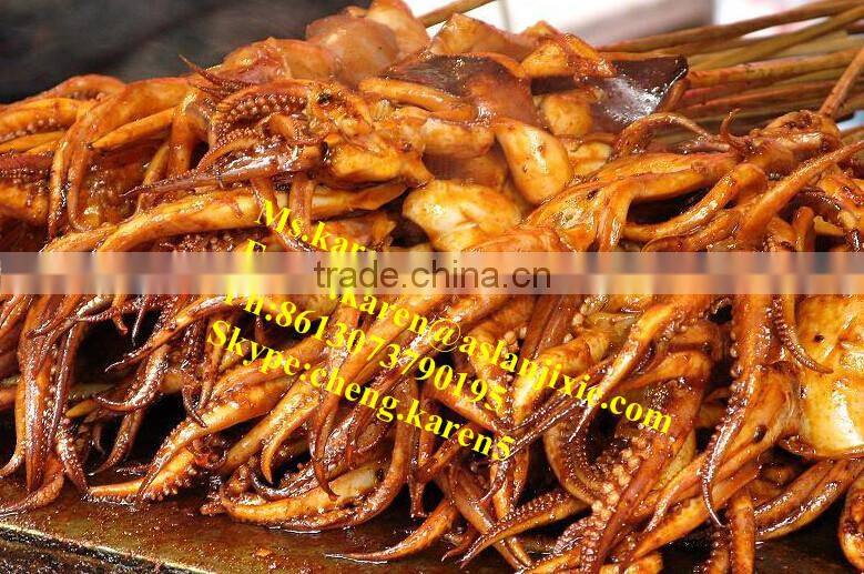 Roasted squid shred machine/Sleeve fish roasting machine/squid roaster