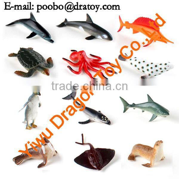 3D plastic cartoon figurine toys for children