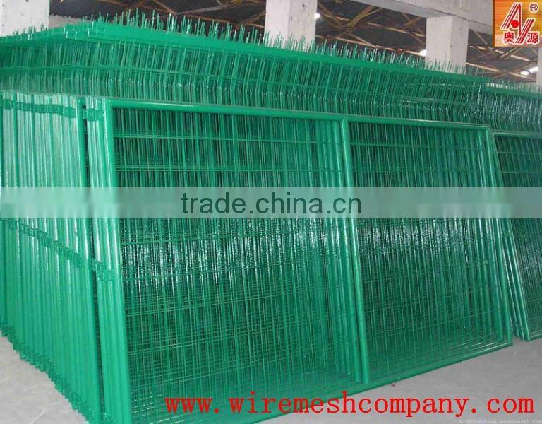 Euro Style Free Standing Metal Palisade Fence / Wrought Iron Fence Panel Hot Sale