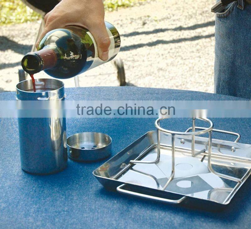 classic design stainless steel beer can chicken roaster