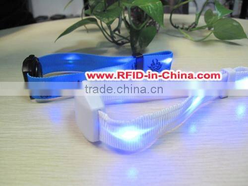 125Khz/13.56MHz RFID Neon Wristbands, Long Distance 500m LED Wristbands