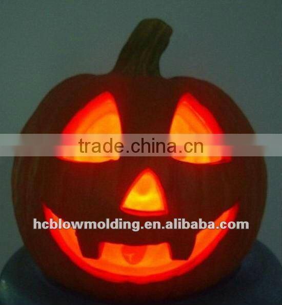 OEM Blow Molding plastic HDPE Halloween Pumpkin ,LED light pumpkin for sale