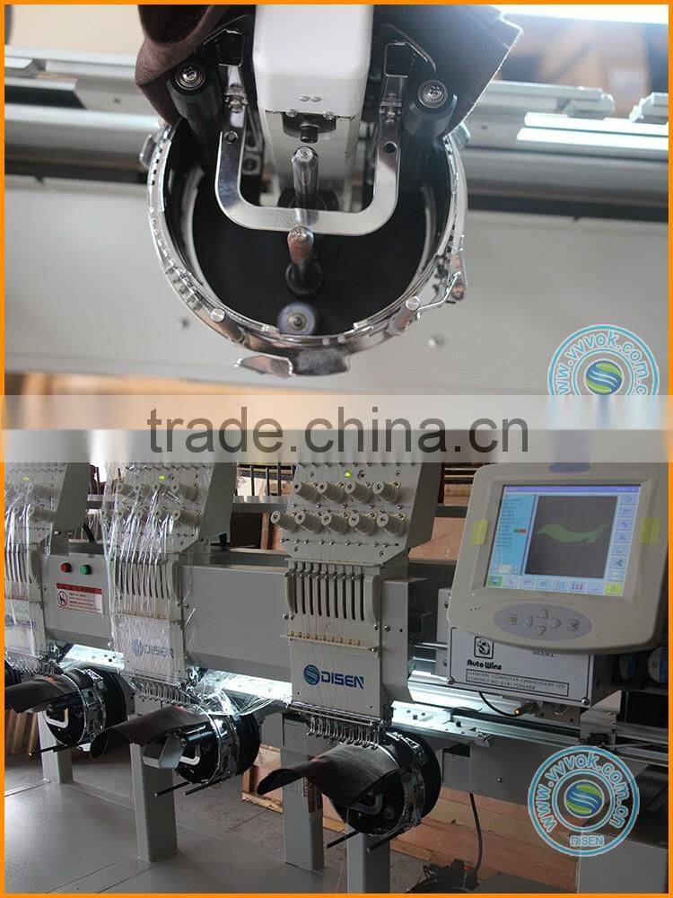 Domestic custom logo germany digital cnc cross stitch saree quilting leather bed sheets hat 4 heads embroidery machine for sale