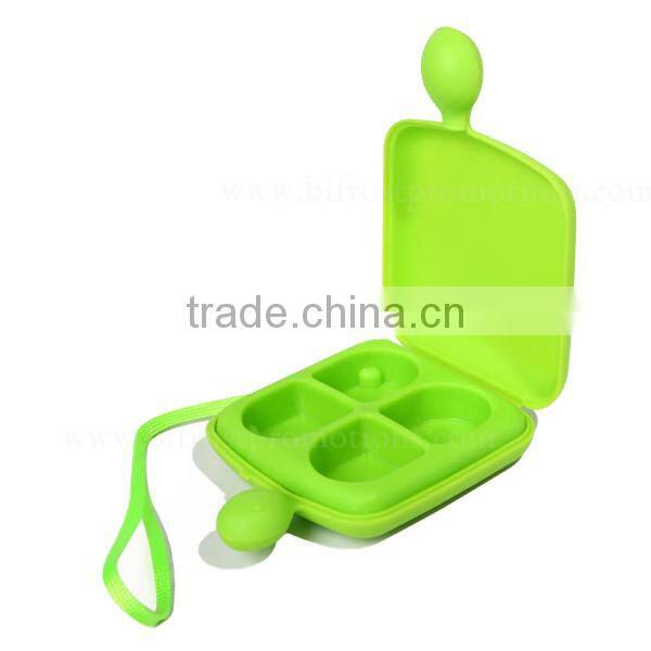 Cute Cheap Keychain Plastic Pill Box