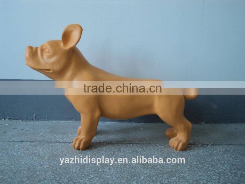 lovely fiberglass animal dog mannequin for window display