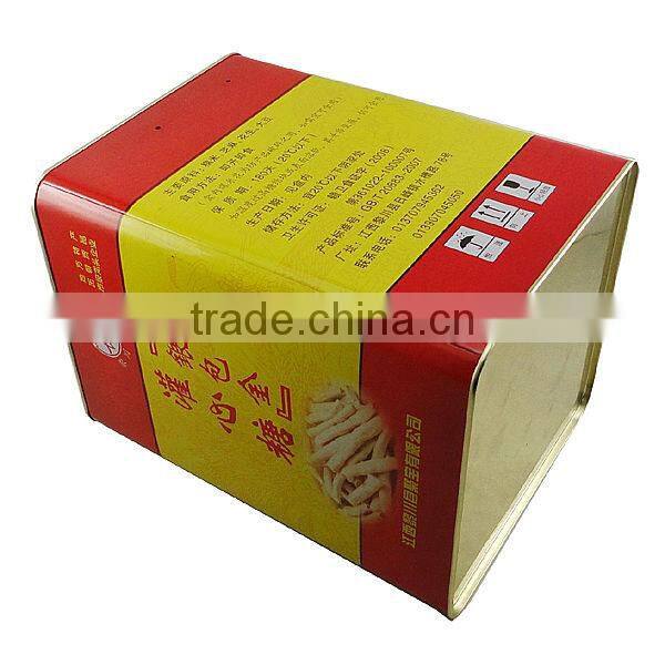 square christmas cookie tins