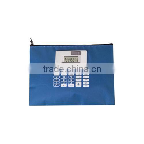 High quality pencil bag with electronic calculator
