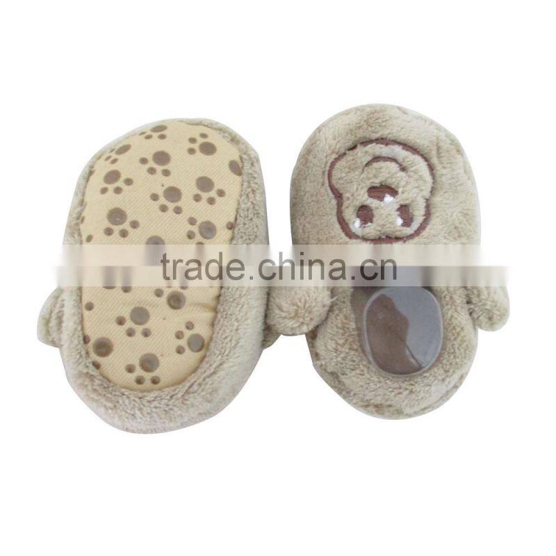 Trade assurance soft plush animal children slippers