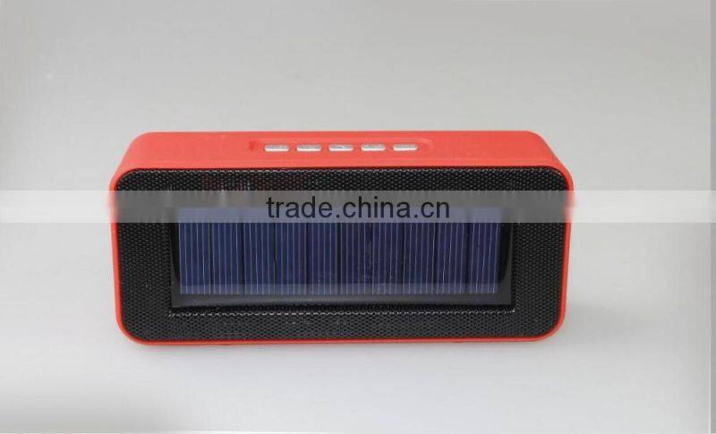 Factory Direct Sale New Arrival Outdoor Portable Solar Bluetooth Speaker Wireless Colorful Solar Speaker Support TF Card