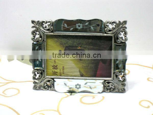F5 antique brass photo frames for picture made of resin