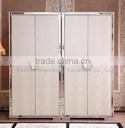 2017 New design Modern leather bed room furniture bedroom set bed