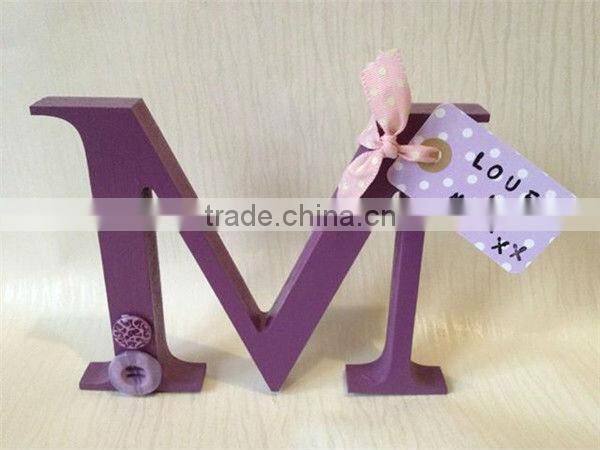 DIY love wood letter wooden letter home decor wall letter nice num slid wood letter stand letter
