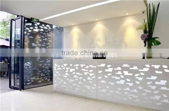 Acrylic solid surface featured wall panel for interior decoration