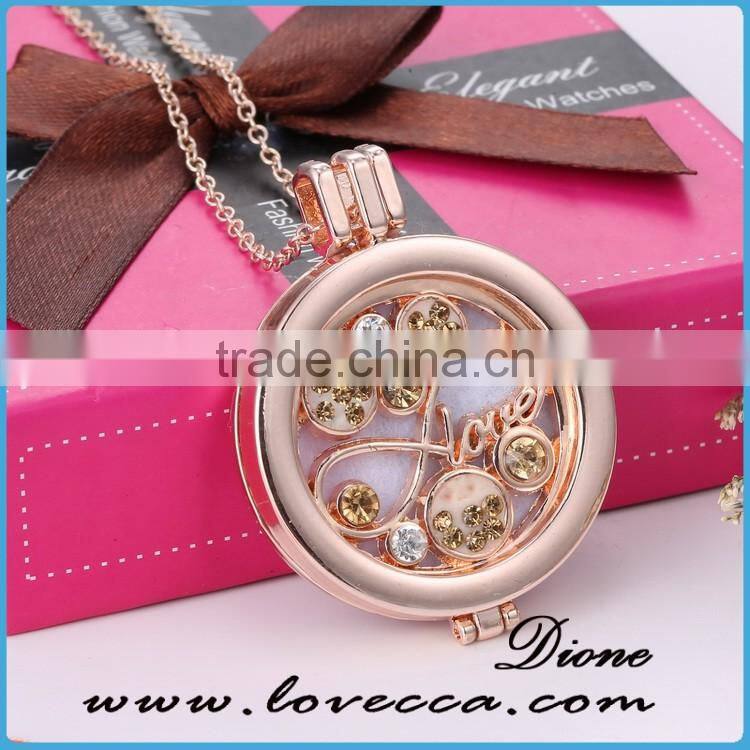 In Stock Hot Sale Fashion Diffuser Locket Perfume Locket Necklace