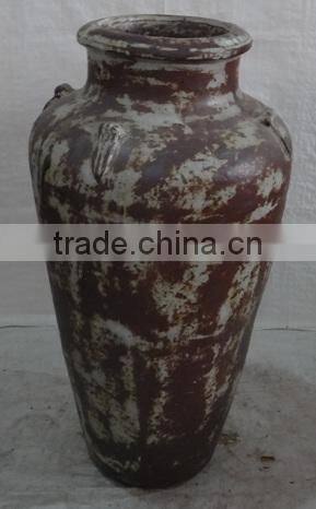 Viet Nam Rustic Outdoor Glazed Pots - Round and medium Style