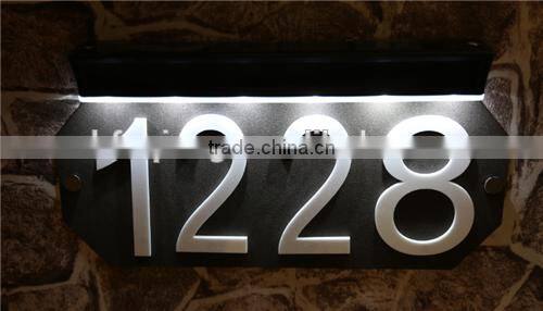 solar house number/address number