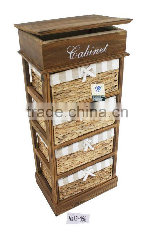 2013 newly arrival vintage furniture closets of woven drawer