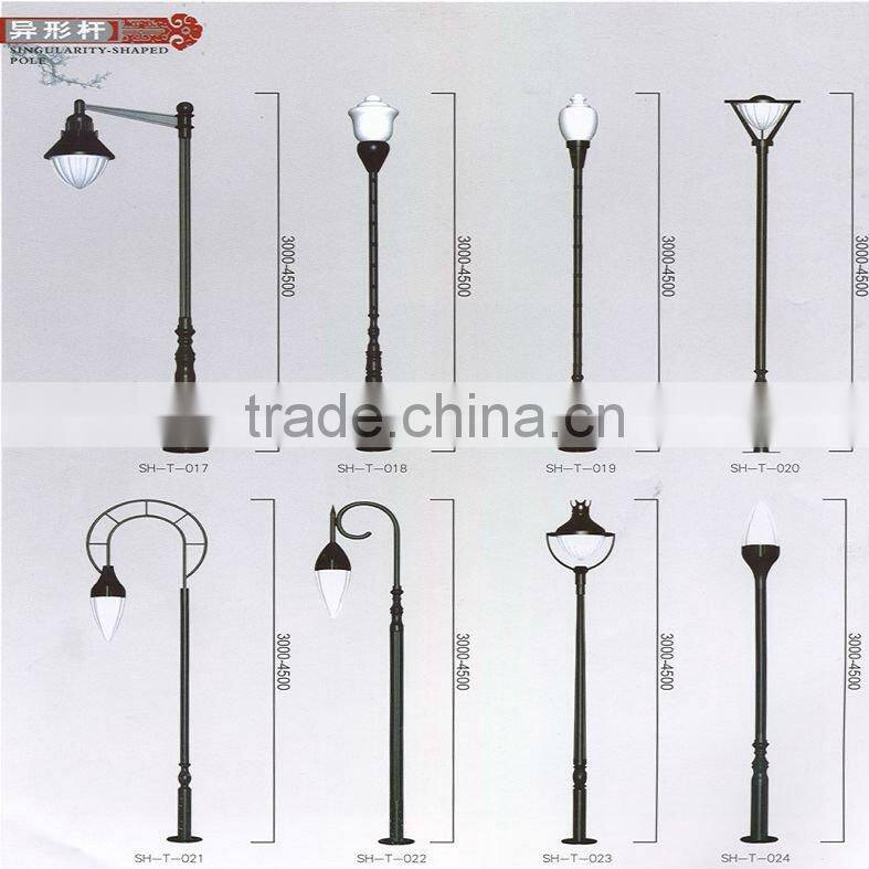 cast iron and aluminium lamp lighting pole