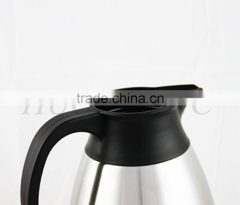 Stainless Steel Coffee Pot with black handle