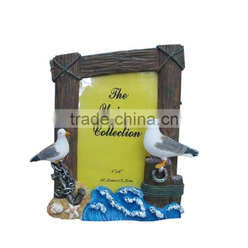 customized 5" photo frame with angel figurine