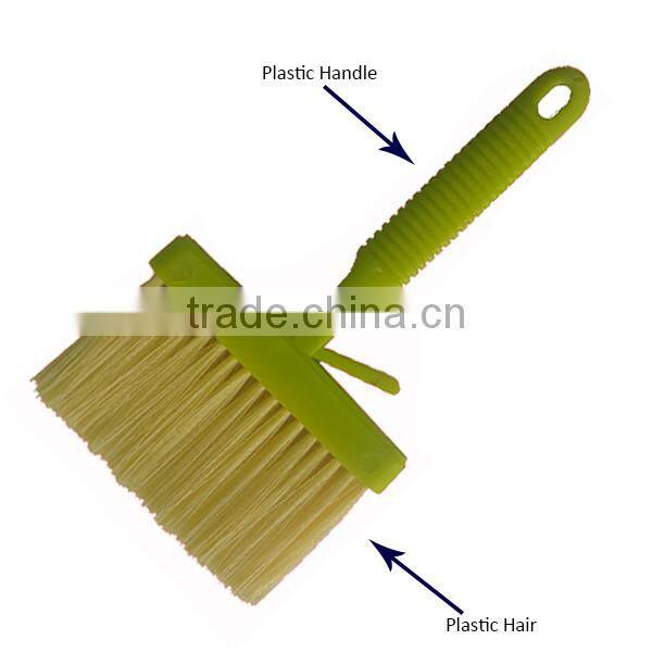 Wallcovering Paste Brushes Plastic Green Handle Plastic Hair 6" Wall Brush