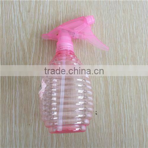 transparent plastic color garden spray bottle with trigger
