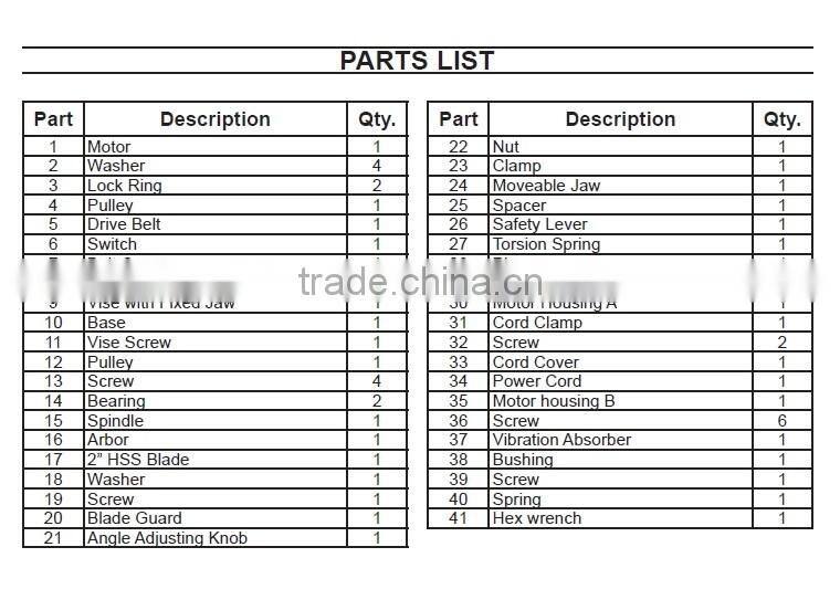 GOLDENTOOL 2"/50mm 120W High Speed Mini Miter Cut off Saw Mini Chop Saw