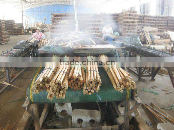 long wooden broom handle/mop handle