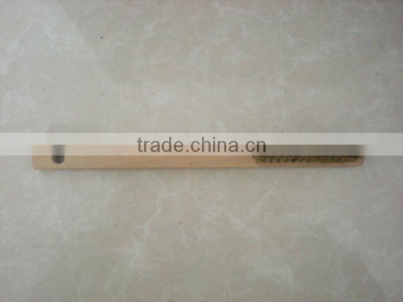 Wooden Copper Wire Tool Brush