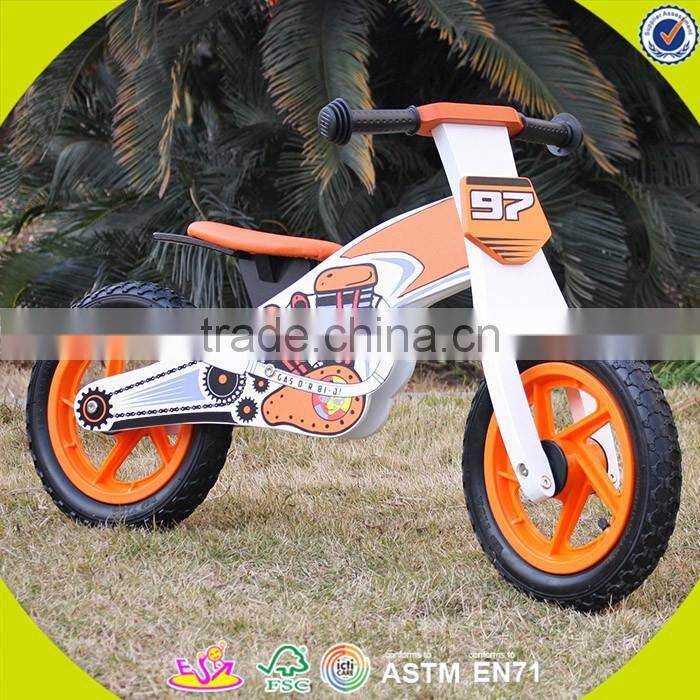 2017 hot sale kids wooden bike,popular wooden balance bike,new fashion kids bike W16C157