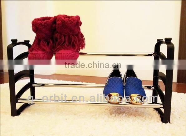 2 tier expandable metal cheap shoe rack