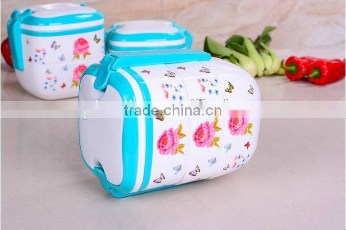 Compartments Promotion Kids Plastic Lunch Box,Lunch Box With Handle,Two Layers Lunch Box/custom High Quality Plastic Lunch Box