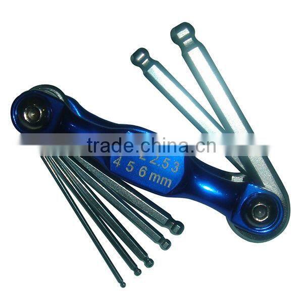 allen key fold up professional, multifunction folding allen wrench