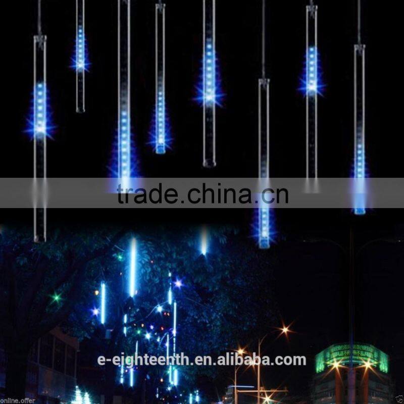 2016 new arrival 30CM Meteor Shower Rain Tubes LED Christmas Light Wedding Party Snowfall Tree Garden Xmas String Light Outdoor