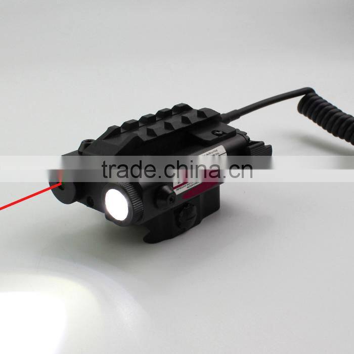 ES-FX103-LR Tactical compact square combo of red laser sight with led flashlight