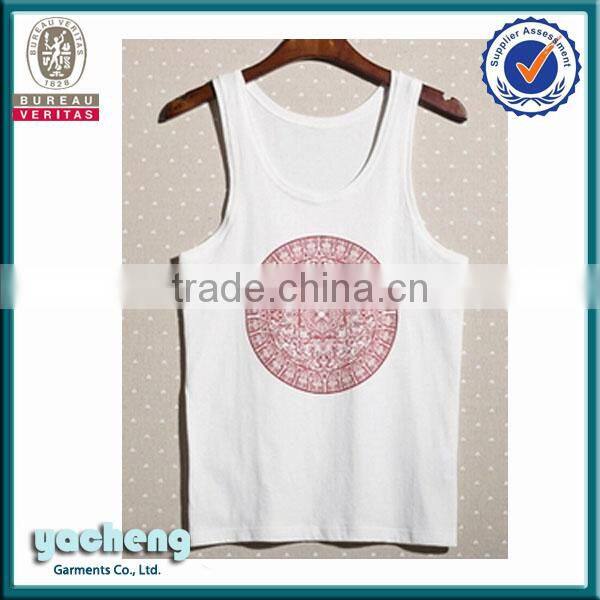 Customize Tank Tops men's fashion style tank top dry fit vest cotton/polyester tank top wholesale