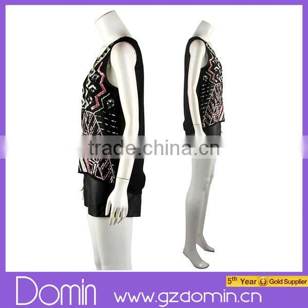 2014 Women Clothing Custom Sequin Blouse Ladies Blouses & Tops