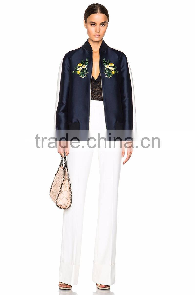fashion stylish women custom embroidered jackets winter