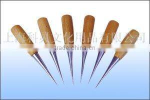 Kearing Natrural wood handles sewing awl for dress maker & fixing holes # HA6590