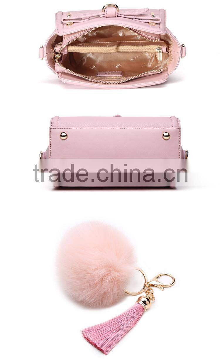 HAUTTON Brand Stock Women Genuine Split Cow Leather Messenger Bags Hot Sale Fashion Sling Shoulder Bag For Girls