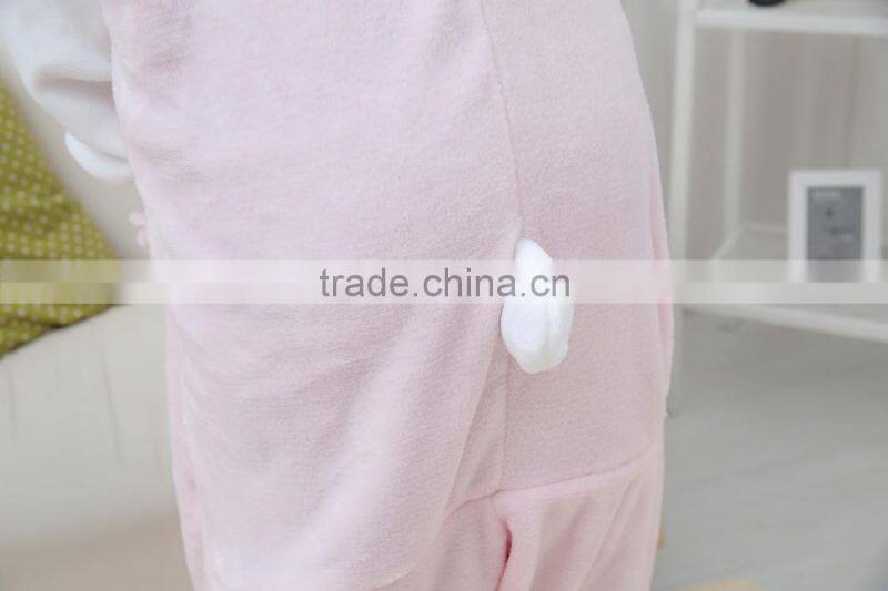 flannel cartoon adult animal jumpsuit animal pajamas jumpsuit kitty design